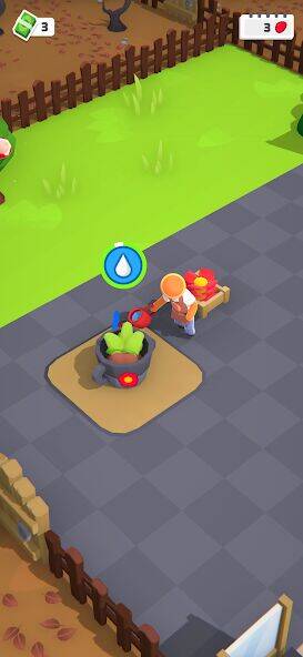 Скачать взломанную Flower factory tycoon [Много денег] MOD apk на Андроид
