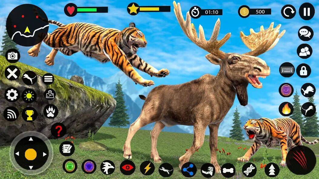 Скачать взломанную Игра на выживание семьи тигров [Бесплатные покупки] MOD apk на Андроид