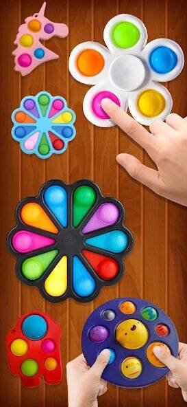 Скачать взломанную Pop it Fidget: Antistress Game [Мод меню] MOD apk на Андроид