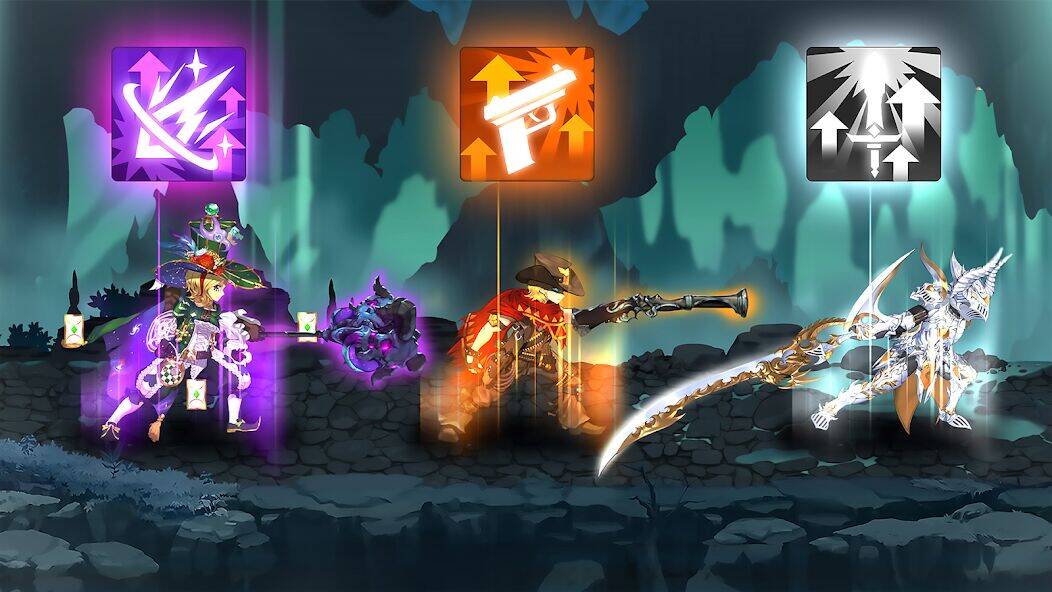 Скачать взломанную Devil Hunter Idle [Бесплатные покупки] MOD apk на Андроид