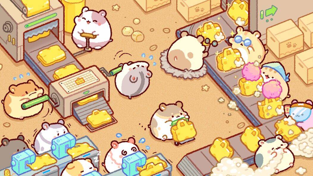 Скачать взломанную Hamster Bag Factory : Tycoon [Мод меню] MOD apk на Андроид