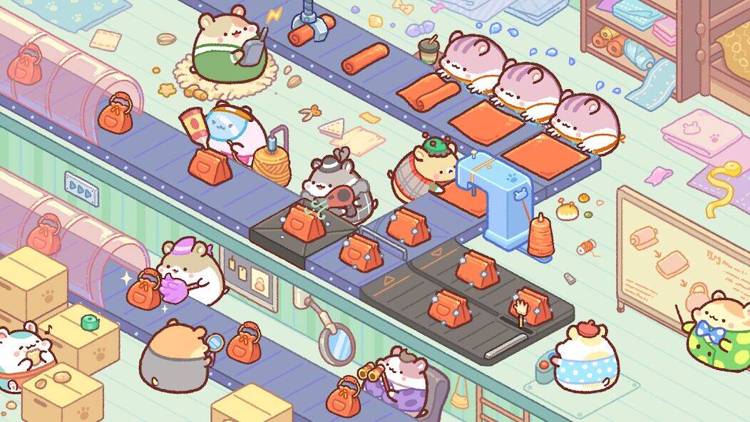 Скачать взломанную Hamster Bag Factory : Tycoon [Мод меню] MOD apk на Андроид