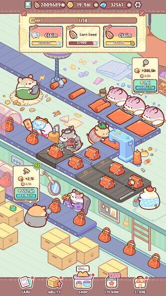 Скачать взломанную Hamster Bag Factory : Tycoon [Мод меню] MOD apk на Андроид