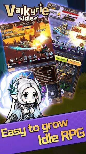 Скачать взломанную Валькирия Праздный [Много денег] MOD apk на Андроид