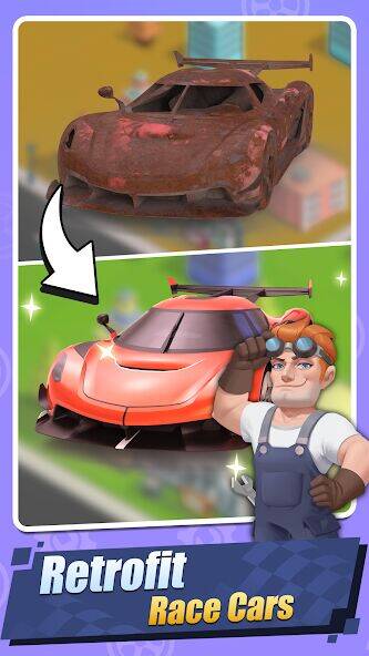 Скачать взломанную Car Fix Inc - Mechanic Garage [Много денег] MOD apk на Андроид