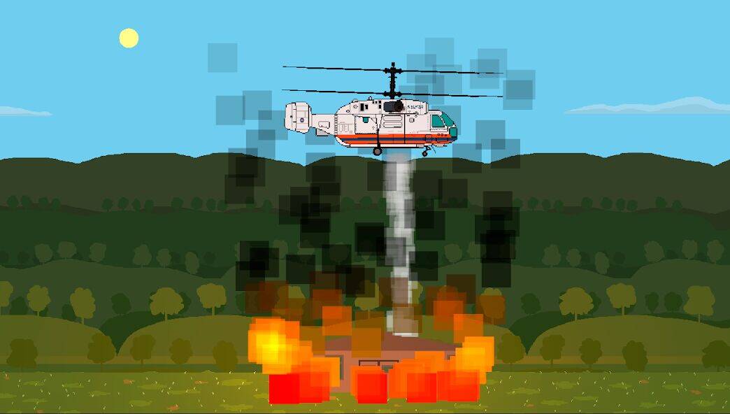 Скачать взломанную Pixel Helicopter Simulator [Мод меню] MOD apk на Андроид