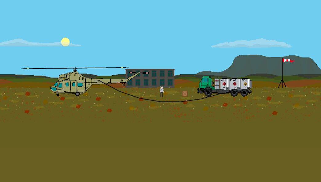 Скачать взломанную Pixel Helicopter Simulator [Мод меню] MOD apk на Андроид