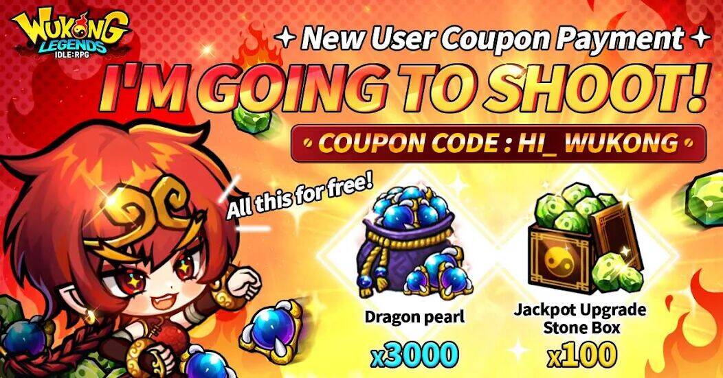Скачать взломанную WuKong Legends : Idle RPG [Бесплатные покупки] MOD apk на Андроид