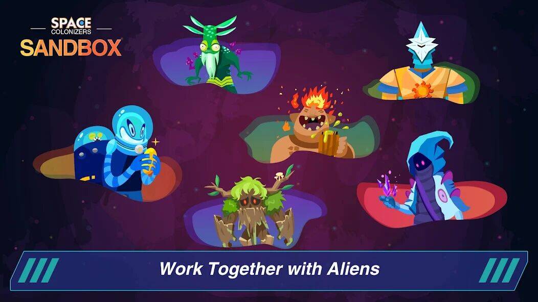 Скачать взломанную Space Colonizers - The Sandbox [Много денег] MOD apk на Андроид