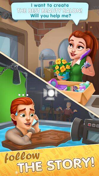 Скачать взломанную Beauty Tycoon: Hollywood Story [Много денег] MOD apk на Андроид