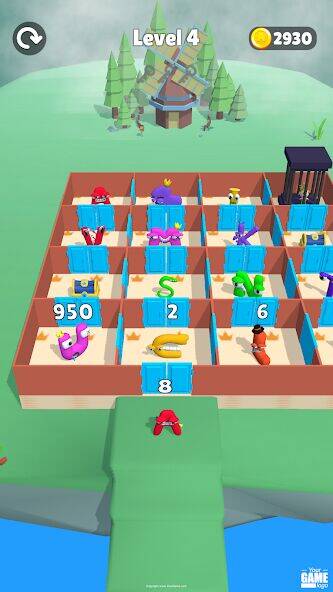 Скачать взломанную Alphabet Battle: Room Maze [Много монет] MOD apk на Андроид