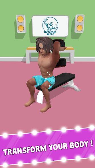 Скачать взломанную Idle Workout Fitness [Мод меню] MOD apk на Андроид