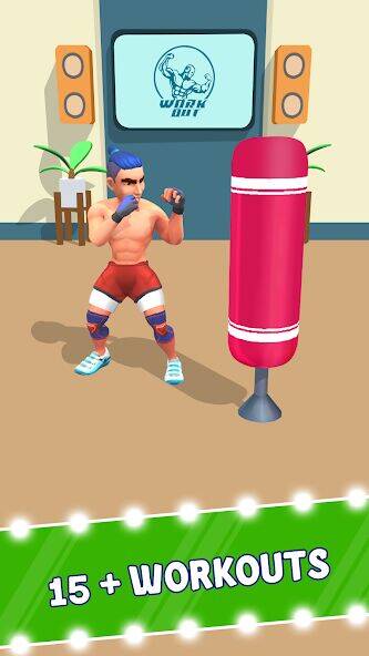 Скачать взломанную Idle Workout Fitness [Мод меню] MOD apk на Андроид