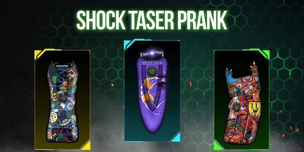 Скачать взломанную Stun Gun Shock Taser Prank Sim [Много денег] MOD apk на Андроид