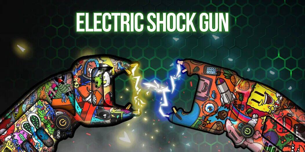 Скачать взломанную Stun Gun Shock Taser Prank Sim [Много денег] MOD apk на Андроид
