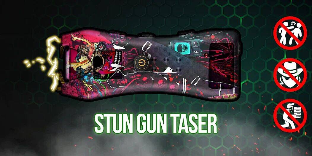 Скачать взломанную Stun Gun Shock Taser Prank Sim [Много денег] MOD apk на Андроид