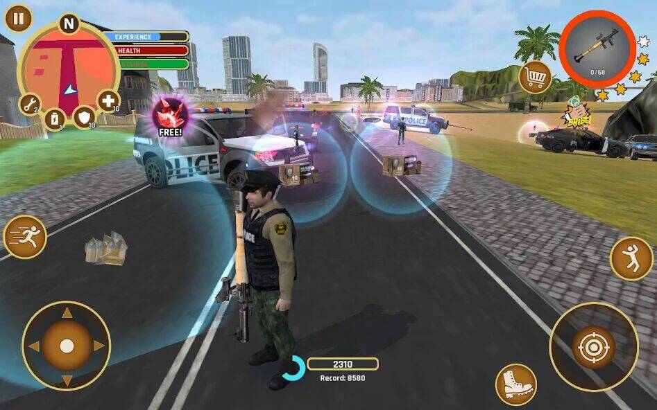 Скачать взломанную Miami Crime Police [Мод меню] MOD apk на Андроид