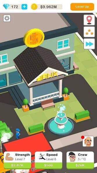 Скачать взломанную Idle Robbery [Много денег] MOD apk на Андроид