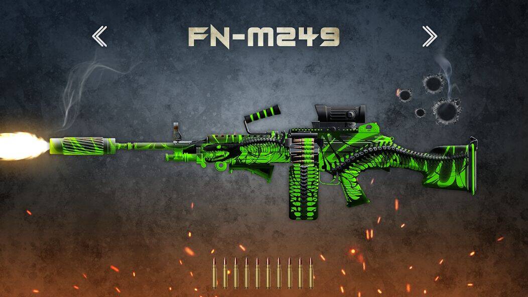 Скачать взломанную Gun Simulator 3D & Time Bomb [Много денег] MOD apk на Андроид