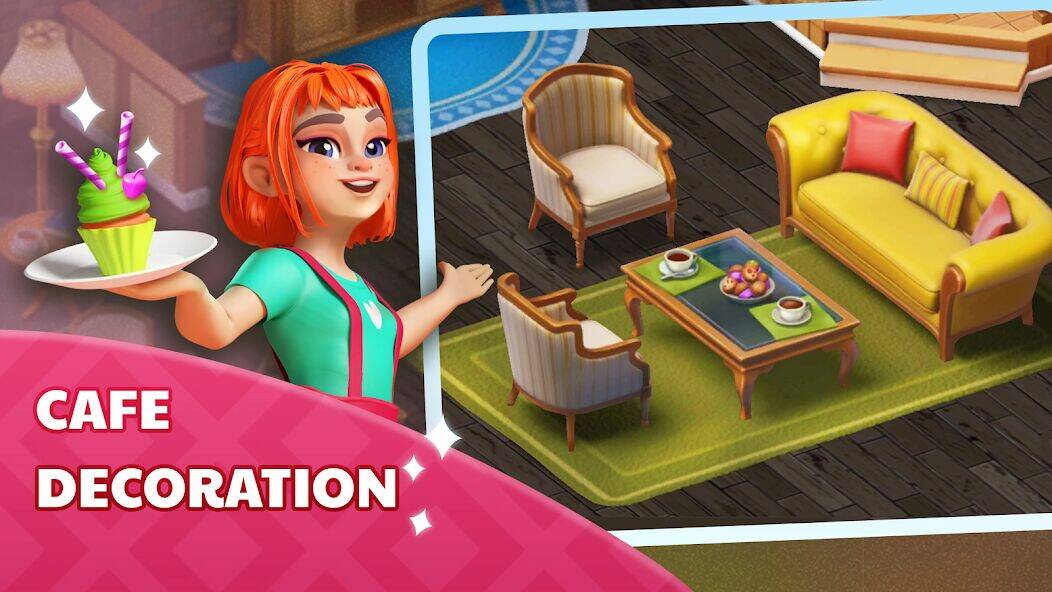 Скачать взломанную Cooking Cup - Кафе и Готовка [Много денег] MOD apk на Андроид