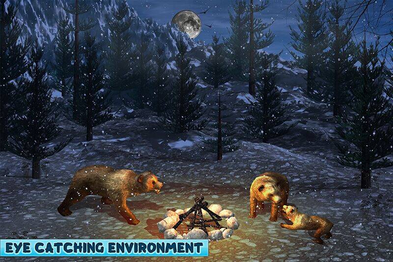 Скачать взломанную Семья Медведя Выживание [Много монет] MOD apk на Андроид
