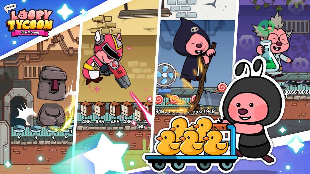 Скачать взломанную Zanmang Loopy : Idle Tycoon [Мод меню] MOD apk на Андроид