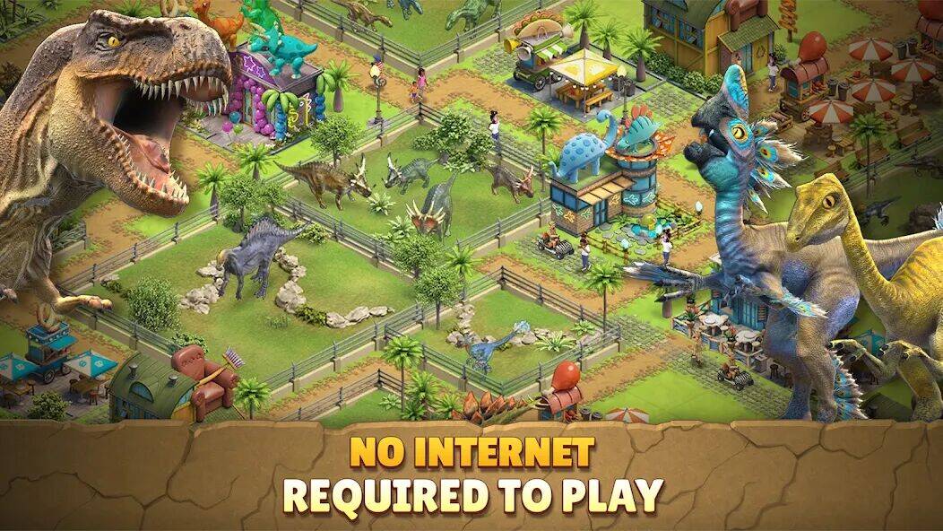 Скачать взломанную Jurassic Dinosaur: Dino Game [Мод меню] MOD apk на Андроид