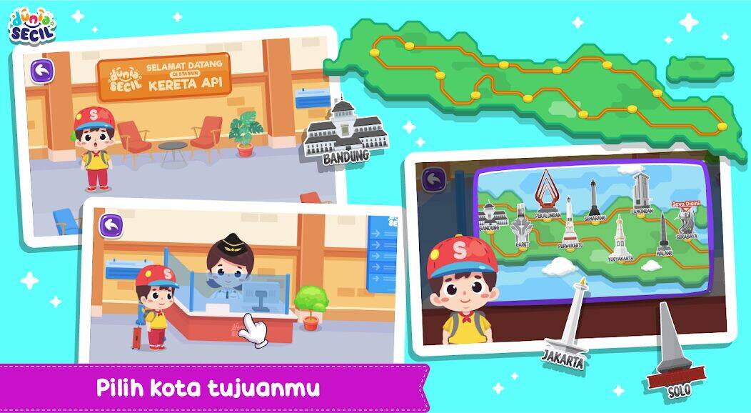 Скачать взломанную Kereta Api Dunia Secil [Много монет] MOD apk на Андроид