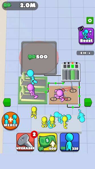 Скачать взломанную Human Electric Company [Много денег] MOD apk на Андроид
