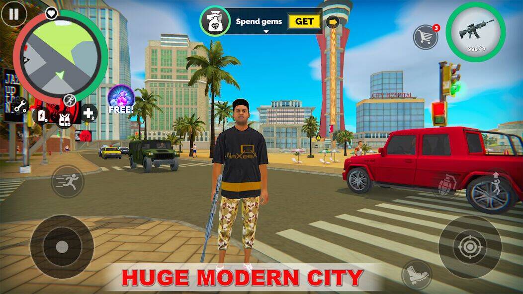 Скачать взломанную Vegas Crime Simulator [Бесплатные покупки] MOD apk на Андроид