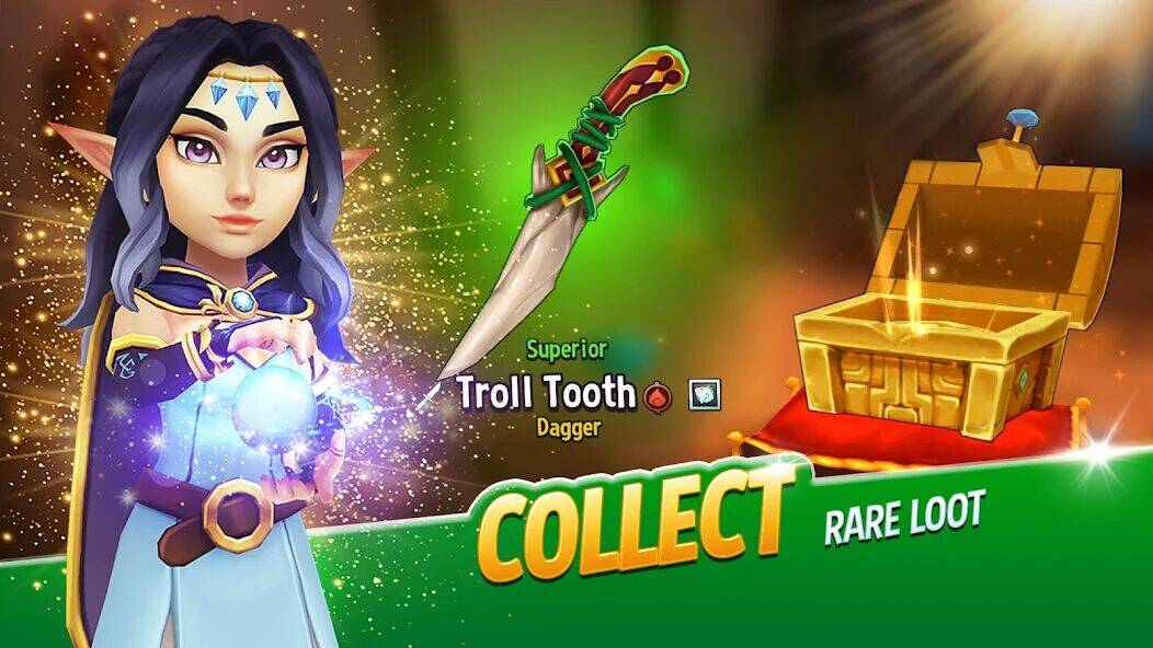 Скачать взломанную Shop Titans: RPG Idle Tycoon [Бесплатные покупки] MOD apk на Андроид