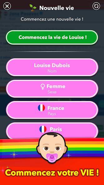 Скачать взломанную BitLife Français [Бесплатные покупки] MOD apk на Андроид