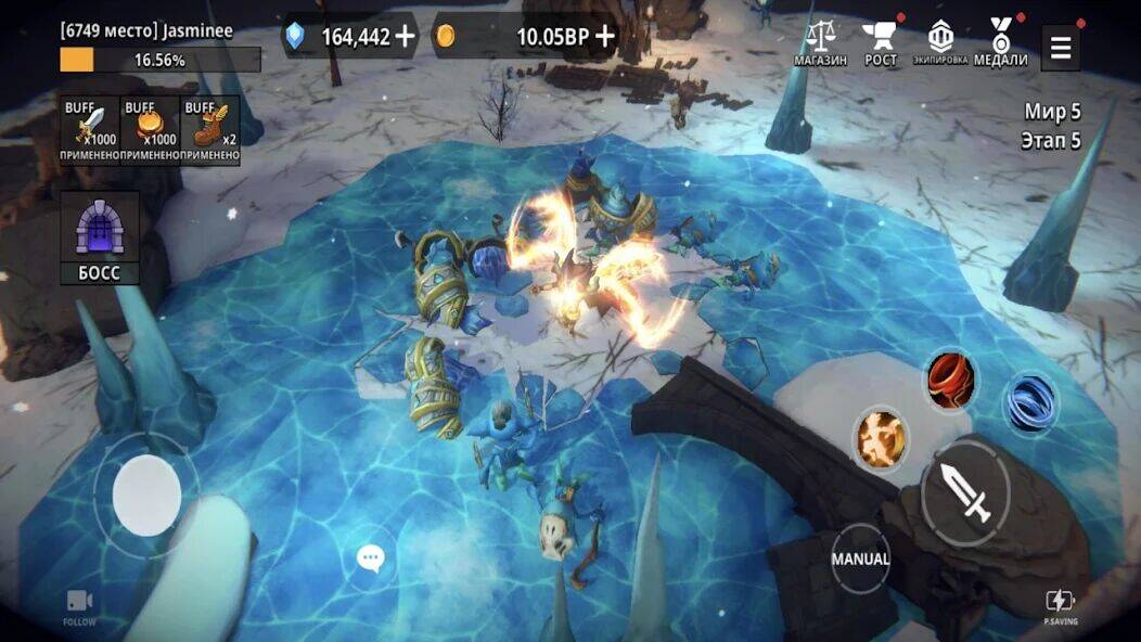 Скачать взломанную Dungeon Knight [Бесплатные покупки] MOD apk на Андроид