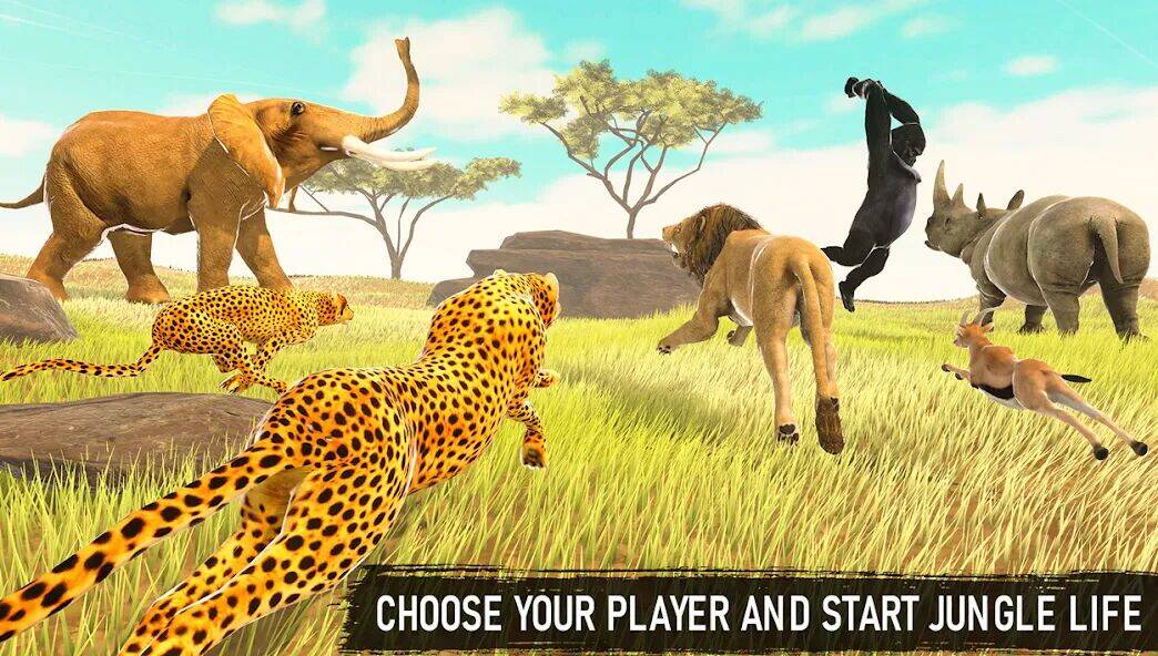 Скачать взломанную Lion Simulator - Lion Games [Много денег] MOD apk на Андроид