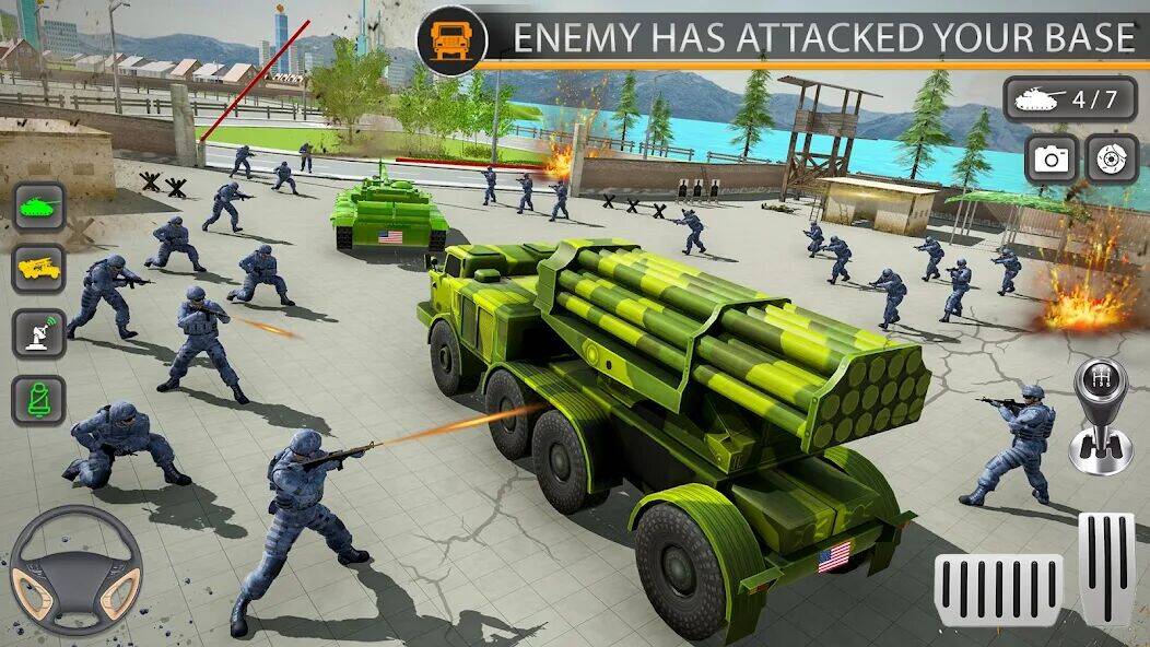 Скачать взломанную Армейский транспорт Военные [Мод меню] MOD apk на Андроид