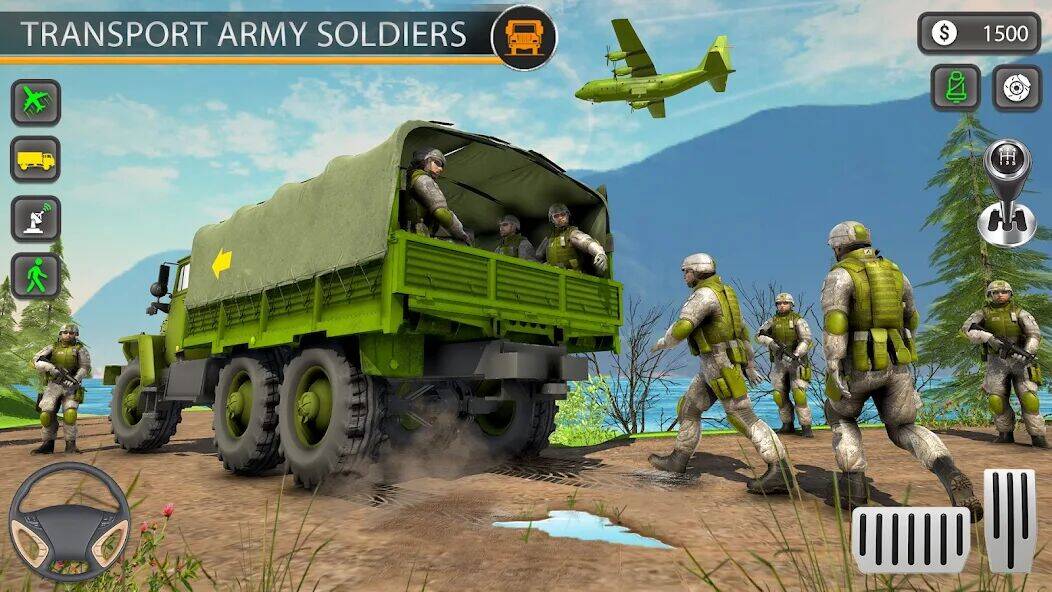 Скачать взломанную Армейский транспорт Военные [Мод меню] MOD apk на Андроид