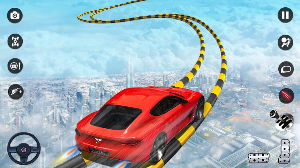 Скачать взломанную Ramp Car Game:Crazy Car Racing [Много монет] MOD apk на Андроид