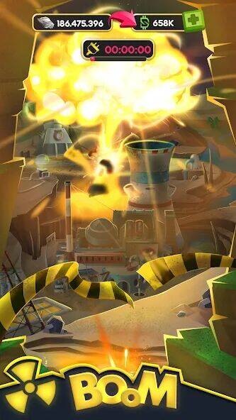 Скачать взломанную Nuclear Idle: Бизнес симулятор [Много денег] MOD apk на Андроид