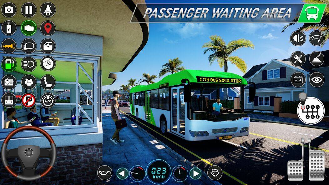 Скачать взломанную Real City Bus Simulator Games [Мод меню] MOD apk на Андроид