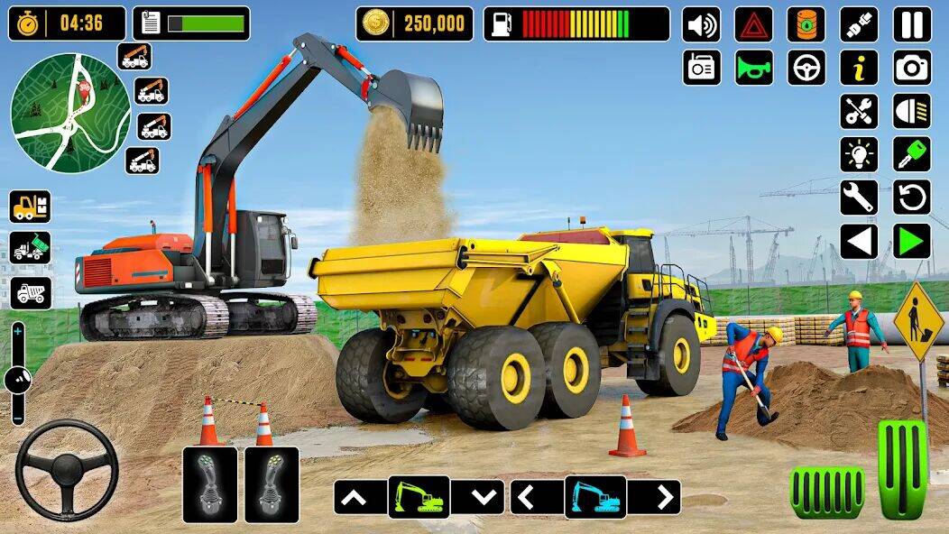 Скачать взломанную City Road Construction Games [Много монет] MOD apk на Андроид