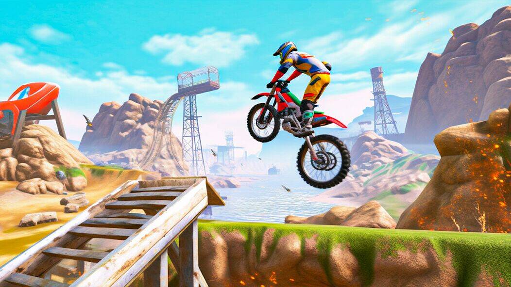 Скачать взломанную Ultimate Bike Stunt: Bike Game [Много монет] MOD apk на Андроид