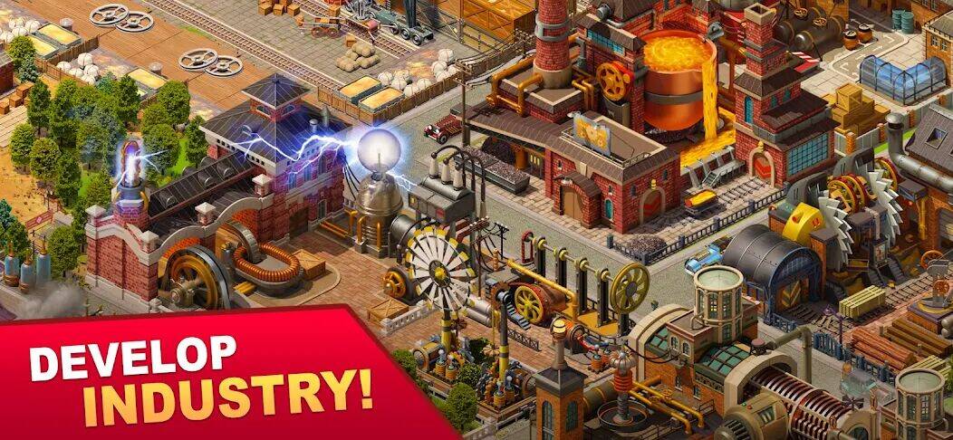 Скачать взломанную Steam City [Много монет] MOD apk на Андроид