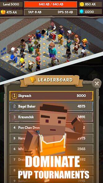 Скачать взломанную Tap Tap Mine: Айдл Кликер 2023 [Много денег] MOD apk на Андроид