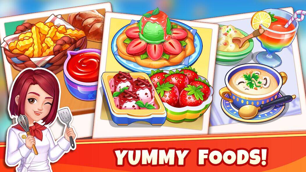 Скачать взломанную Cooking Wonder-Restaurant Game [Много денег] MOD apk на Андроид