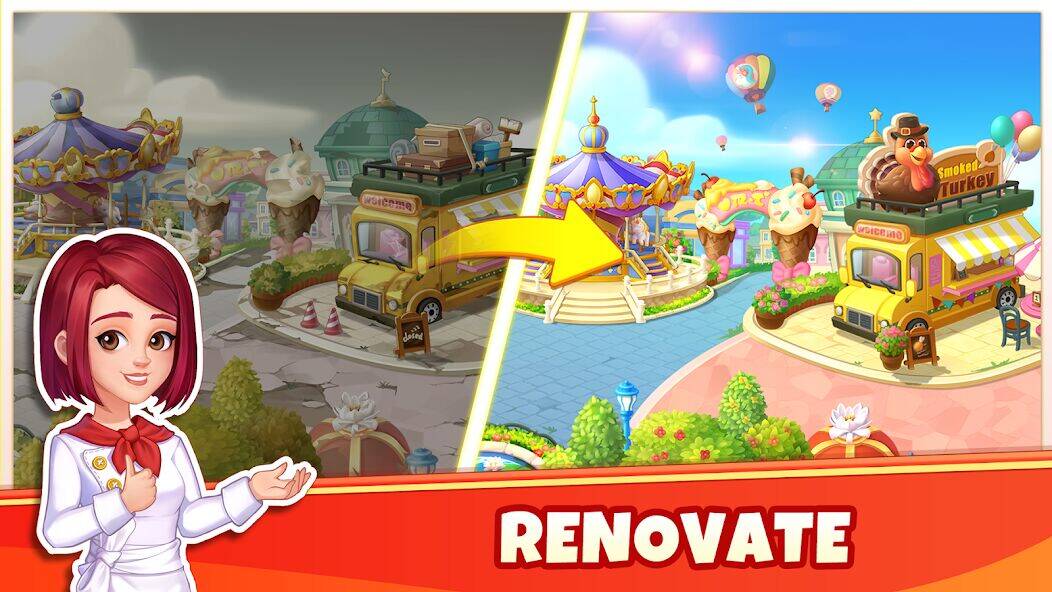 Скачать взломанную Cooking Wonder-Restaurant Game [Много денег] MOD apk на Андроид