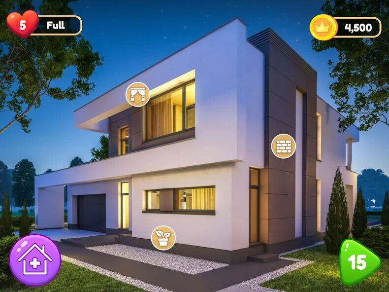 Скачать взломанную Home Renovation Games 2023 [Много монет] MOD apk на Андроид