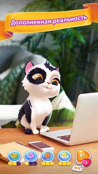 Скачать взломанную My Cat - Tамагочи c котиками [Мод меню] MOD apk на Андроид