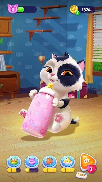 Скачать взломанную My Cat - Tамагочи c котиками [Мод меню] MOD apk на Андроид