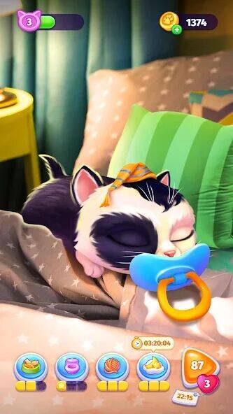 Скачать взломанную My Cat - Tамагочи c котиками [Мод меню] MOD apk на Андроид