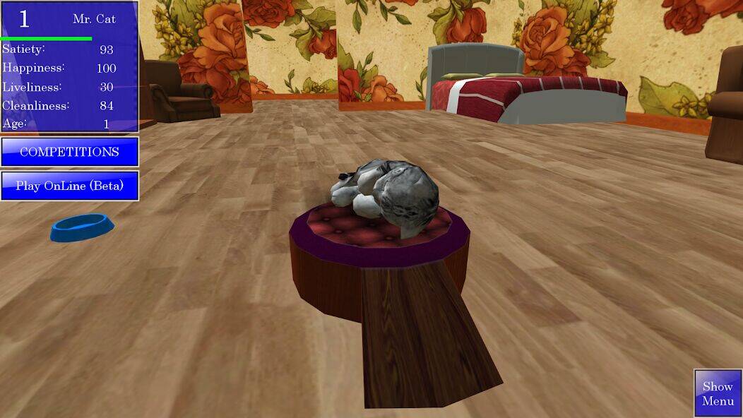 Скачать взломанную Cute Pocket Cat 3D [Бесплатные покупки] MOD apk на Андроид